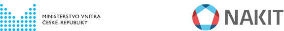 Logo Ministerstvo vnitra a NAKIT
